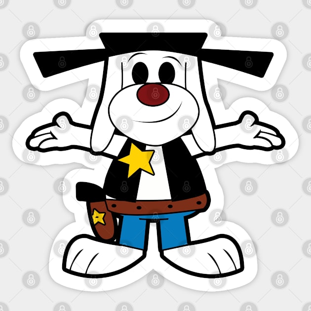 Deputy Dawg Sticker by mighty corps studio